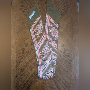 Vintage 1960's Rossini Scarf Pink and Green Paisley Scarf